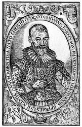 Frontispice de Paradisi in Sole Paradisus Terrestris par John Parkinson, publié en 1629