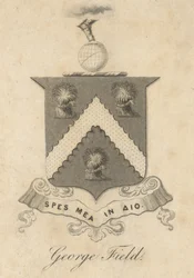 George Field, ex-libris armorial, de 