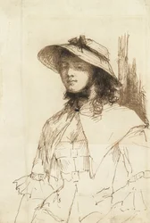 Fille avec un chapeau