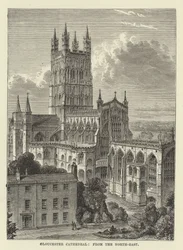 Cathédrale de Gloucester, vue du nord-est