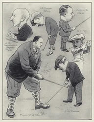 Caricatures du club de golf