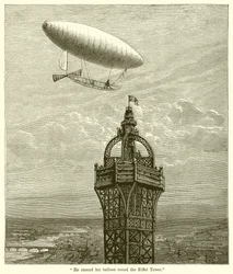 Il dirigea son ballon autour de la tour Eiffel