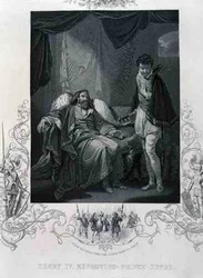 Henri IV réprimandant le prince Henri, de Henry IV par William Shakespeare (1564-1616)