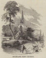 Nouvelle Église de Highgate (gravure)