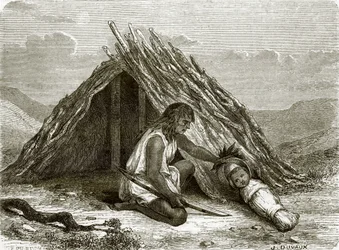 Hutte des Indiens Chimehwhueb