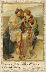 Imogen et Posthumus de la pièce Cymbeline de William Shakespeare