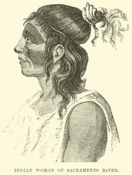 Femme indienne de la rivière Sacramento