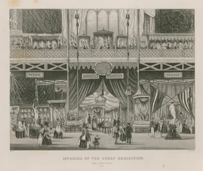 Intérieur de la Grande Exposition, 1851, Égypte, Turquie et Grèce