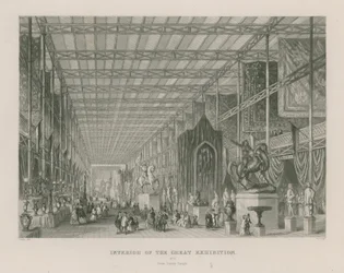 Intérieur de la Grande Exposition, 1851, depuis le Temple de Dante