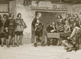 Entrevue entre Charles et le comte de Denbigh, illustration de Cassells Illustrated History of England