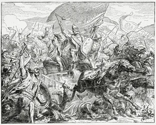 Jan Zizka du côté gagnant à la bataille de Grunwald en 1410, 1882