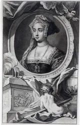Jane Seymour, gravée par Jacobus Houbraken, 1746