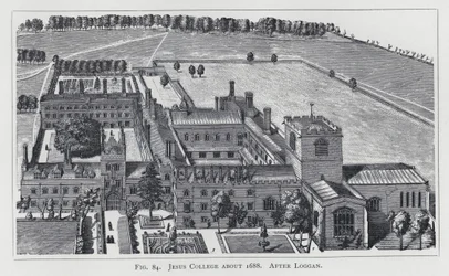 Jesus College vers 1688, d