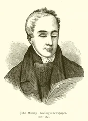 John Murray, lisant un journal