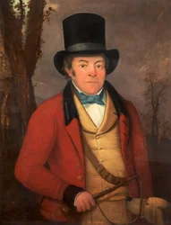 Joseph Hall, maître de la chasse de Staley, vers 1840-60