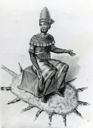 Kazembe, ou Roi de Lunda, au sud du lac Mweru