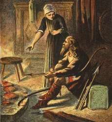 Le Roi Alfred et les Gâteaux, pub. 1890