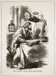 Le roi Alfred traduisant les Psaumes