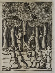Le roi Charles II se cachant dans les bois de Boscobel, de 