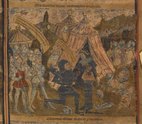 Le roi Henri VI capturé après la bataille de Northampton en 1460 par Édouard d