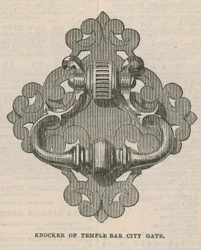 Heurtoir de la porte de la ville de Temple Bar