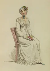 Robe du matin pour dames, planche de mode du Repository of Arts d