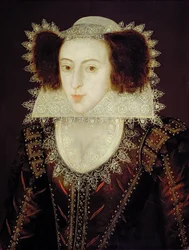 Lady Francis Fairfax, vers 1610 (huile sur panneau de chêne)
