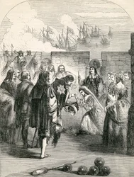 Débarquement de la princesse Henriette, illustration tirée de l