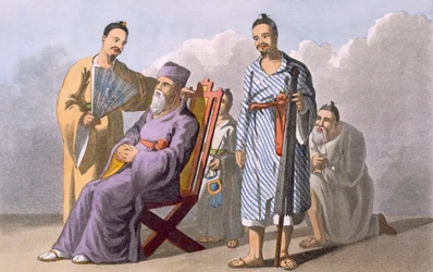 Chef Lewchewan et ses assistants, 1820