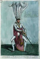 Lothario, interprété par M. Coates au Haymarket Theatre, 9 décembre 1811, pub. par William Holland