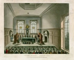 Tirage de loterie à Coopers Hall