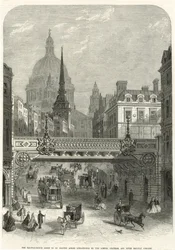 Ludgate Hill, le pont ferroviaire sur le point d