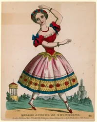 Madame Auriol en Colombine