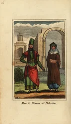 Homme et femme de Palestine