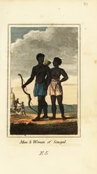 Homme et femme du Sénégal