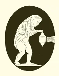 Homme avec lumière