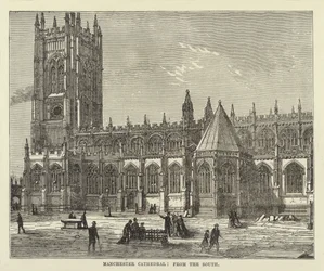 Cathédrale de Manchester, vue du sud