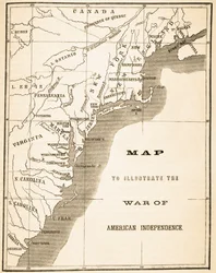 Carte illustrant la guerre d