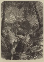 Moulins à marbre dans les Alpes orientales (gravure)