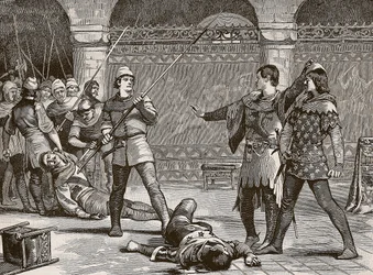 Marcel et le dauphin de France, illustration de Cassells Illustrated History of England