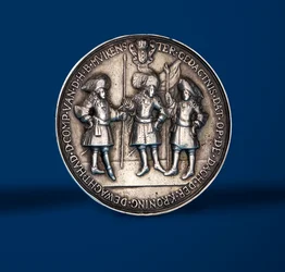 Médaille commémorant les festivités du couronnement de Guillaume et Marie à Amsterdam, 1869 (revers)