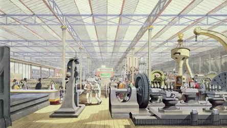 Machinerie en mouvement, de Dickinsons Comprehensive Pictures of the Great Exhibition of 1851, publié en 1854
