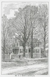 Lieu de naissance de M. DL Moody (litho)