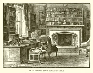 Bureau de M. Gladstone, Château de Hawarden