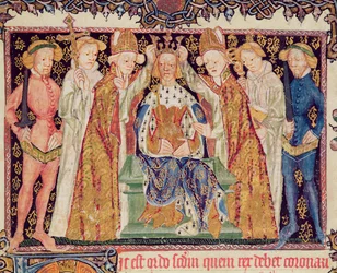 Ms 197, f. 3r : Couronnement d