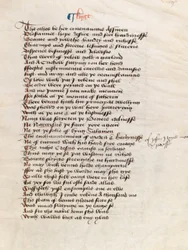 Ms. New Coll 314, f19r, Les Contes de Canterbury par Geoffrey Chaucer