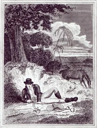 Mungo Park en Afrique, illustration de 