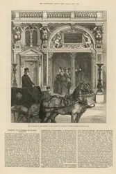 Nouvelle entrée de la galerie de la Société des peintres en aquarelle
