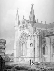 Extrémité Nord de la Cathédrale de Durham, 1843
