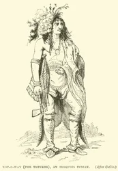 Not-o-way (le penseur), un Indien Iroquois